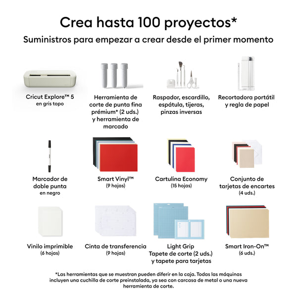 Kit Plotter de Corte Cricut Explore 5 Deluxe Perla