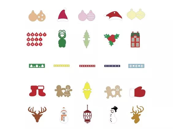 Colección de archivos de temática navideña para ScanNCut