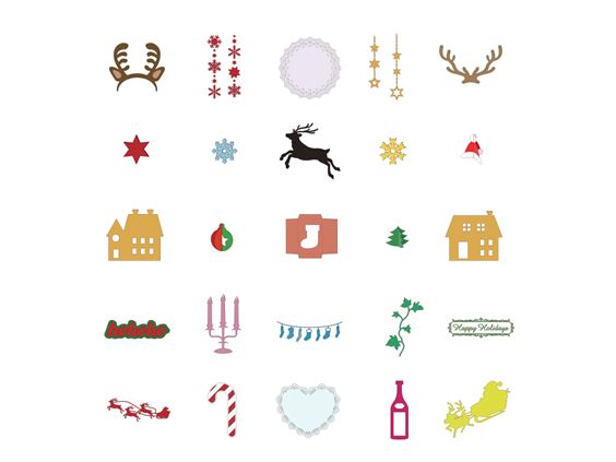 Colección de archivos de temática navideña para ScanNCut