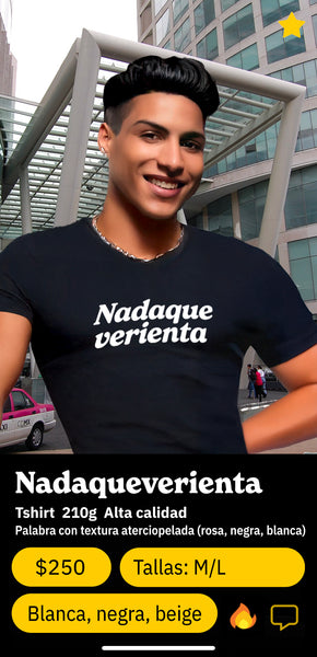 Tshirt Nadaqueverienta