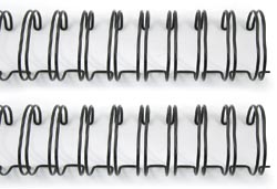 Aros para encuadernación negro 0.75"