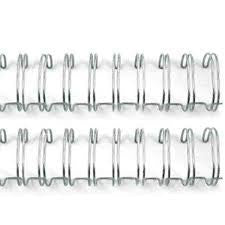 Aros para encuadernación plata 0.625"