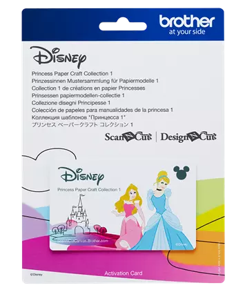 Tarjeta de activación de patrones de princesas de Disney 1