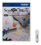 No. 2 Kit de diseños para corte tela o Apliques USB ScanNCut Brother