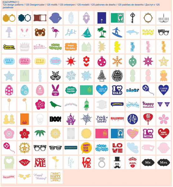 Paquete Premium 1 Patrones ScanNCut CACVPPAC1