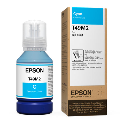 Tinta Cyan 140 ML. para Epson F570 y F170