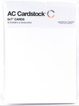 SET DE TARJETAS Y SOBRES BLANCOS AMERICAN CRAFTS