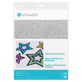 Papel adhesivo imprimible con glitter
