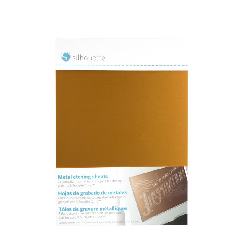 Hojas de grabado metalicas Curio 5x7