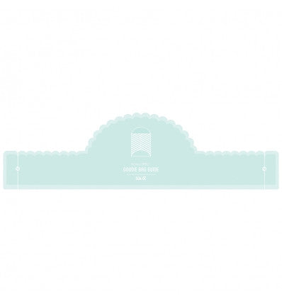 Regla para bolsas Goodie Scalloped/Herramienta para hacer bolsas de papel