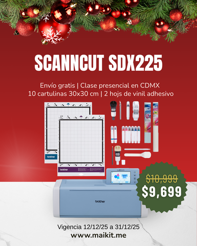 ScanNCut SDX225 + Capacitación + Envío Gratis