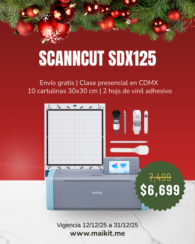 ScanNCut SDX125 + Curso + Envío Gratis