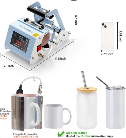 Prensa térmica para tazas Hobby Mug Press - Craft Express