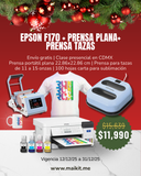 Paquete Sublimación Epson SureColor F170 + Plancha Portátil + Prensa tazas + Clase