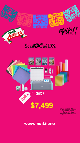 ScanNCut SDX125 + Kits Digitales + Paquete de Materiales y Herramientas Gratis