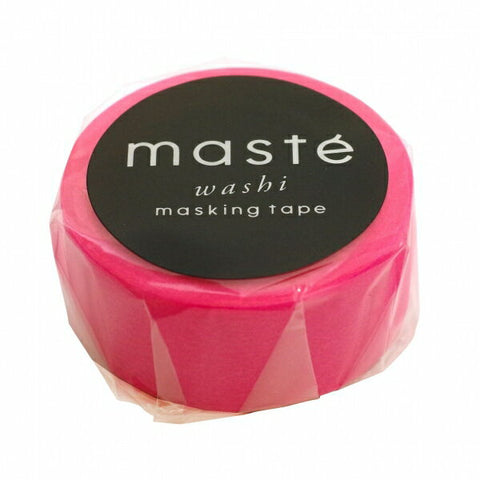 Maste Washi Tape - Neon Pink / Solid