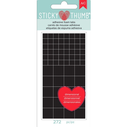 Adhesivo Sticky Thumb en Foami Tabs Black