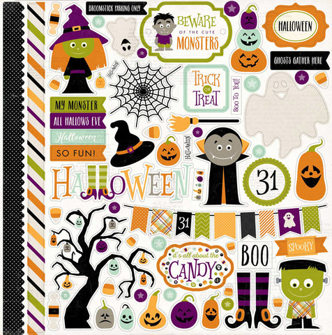 Stickers Scrapbook  Carta Bella Halloween