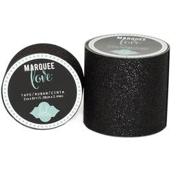 Marquee Love Glitter  Negro Washi Tape .875"